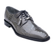 Belvedere Luxurious Ostrich Cap Toe Shoes for Men in Gray-Batta!