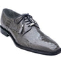Belvedere Luxurious Ostrich Cap Toe Shoes for Men in Gray-Batta!