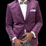 Lavender Tone on Tone Floral Design Regular Fit Fashion Blazer J37