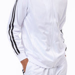 Montique Men's 2 Piece Sport Tracksuit in White JS26