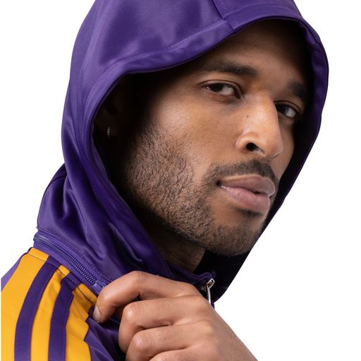 Montique Big Men's Purple Piece Tracksuit With Detachable Hood