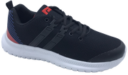 VORTEX Men's Black & Red Round Toe Ultralight Athletic Fashion Shoes