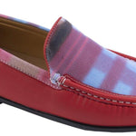 Montique Men's Red Fashion Loafers Slip On Shoes S1913