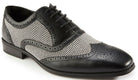 Montique Men's Black/White Fashion Shoes S-1955 - Suits & More
