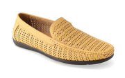 Montique Men's Gold Perforated Driving Shoes S22