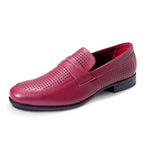 Montique Burgundy Casual Summer Loafer Shoes S84