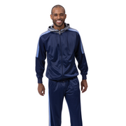 Montique Men's Navy Casual Sport Tracksuit 2 Piece Set JS-30