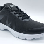 INSIGHT Men's Black Soft Fabric Ultralight Athletic Fashion Shoes SP655