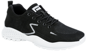 ORBIT Men's Black & White Ultralight Athletic Shoes SP660