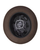 Montique Men's Brown Classic Pork Pie Felt Hat H12 - Suits & More