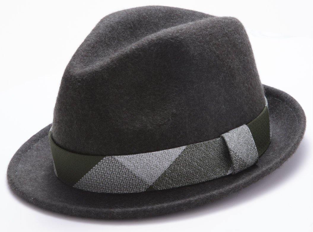 Montique Men's Hunter Fedora Stingy Brim Felt Hat H1634 - Suits & More