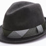 Montique Men's Hunter Fedora Stingy Brim Felt Hat H1634