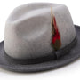 Montique Heather Two Tone 1 7/8 Inch Brim Teardrop Wool Felt Hat H63