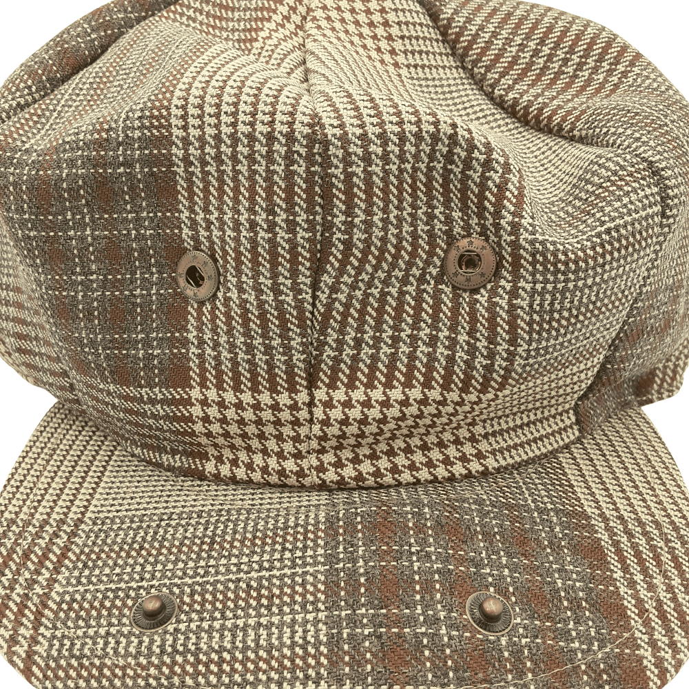 Montique Glen Plaid Newsboy Cap in Bronze - H29 - Suits & More