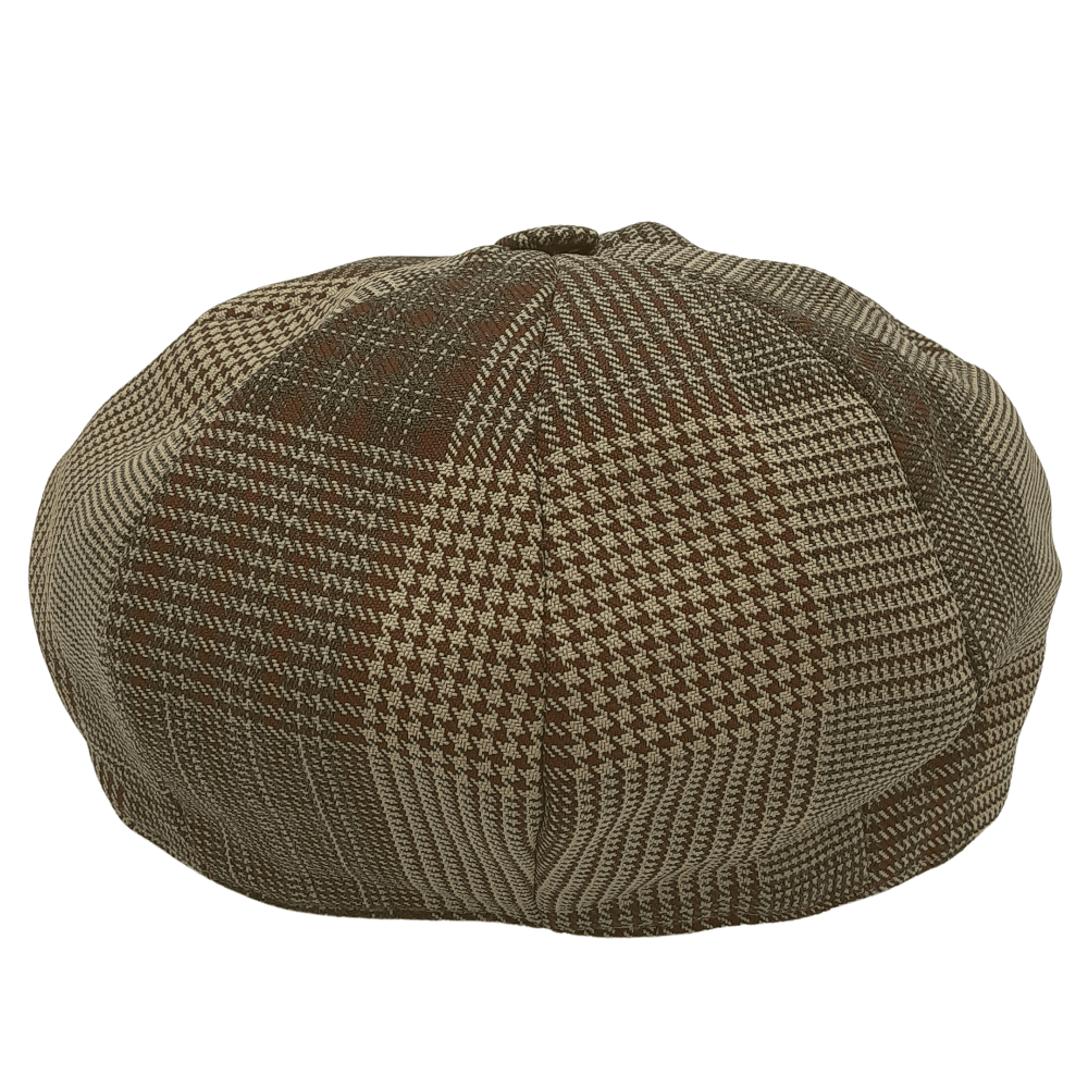 Montique Glen Plaid Newsboy Cap in Bronze - H29 - Suits & More