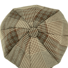 Montique Glen Plaid Newsboy Cap in Bronze - H29 - Suits & More