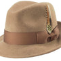 Luxifyer Collection: Men's Tan Pinch Crushable Litefelt Snap Brim Hat