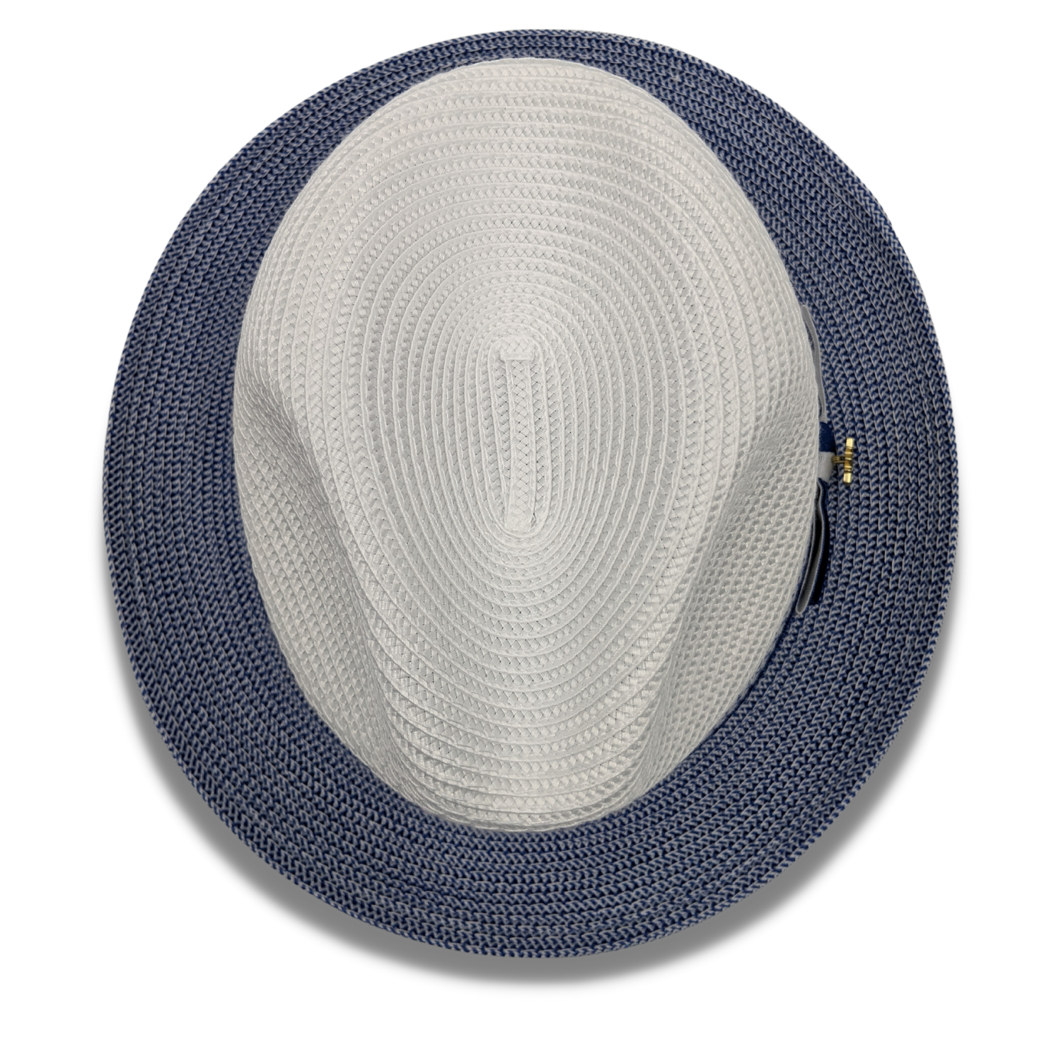 Urbaneer Collection: Two Tone Braided Stingy Brim Pinch Fedora Hat