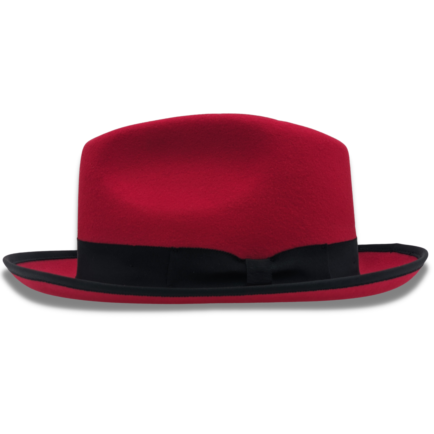 Neoteric Collection Montique Red 2 1 2 Inch Wide Brim Wool Felt