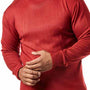 Knitted Design Turtleneck Long Sleeve Shirt - 2 Colors Available