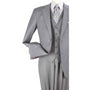 Grey Wool Feel Long Fit Fashion Suit R3133