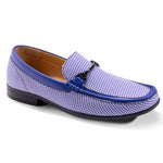 Montique Purple Houndstooth Loafer Shoes S2317