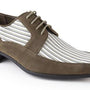 Montique Men's Olive Laces Dress Shoes S1835