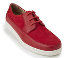 Red Men's Dress Casual Lace Sneakers By Montique S-19 - Suits & More