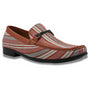 Men's Papaya Stripe Pattern Loafer Shoes S2312