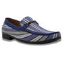 Men's Purple Stripe Pattern Loafer Shoes S2312