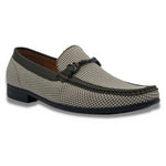 Montique Olive Houndstooth Loafer Shoes S2317