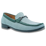 Montique Emerald Houndstooth Loafer Shoes S2318