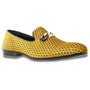 Montique Canary Velvet Diamond Loafer Fashion Shoes S480