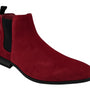 Montique Solid Burgundy Slip On Fashion Chelsea Boots Shoes S-50