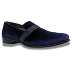 Men's Solid Velvet Purple Fashion Shoes S91