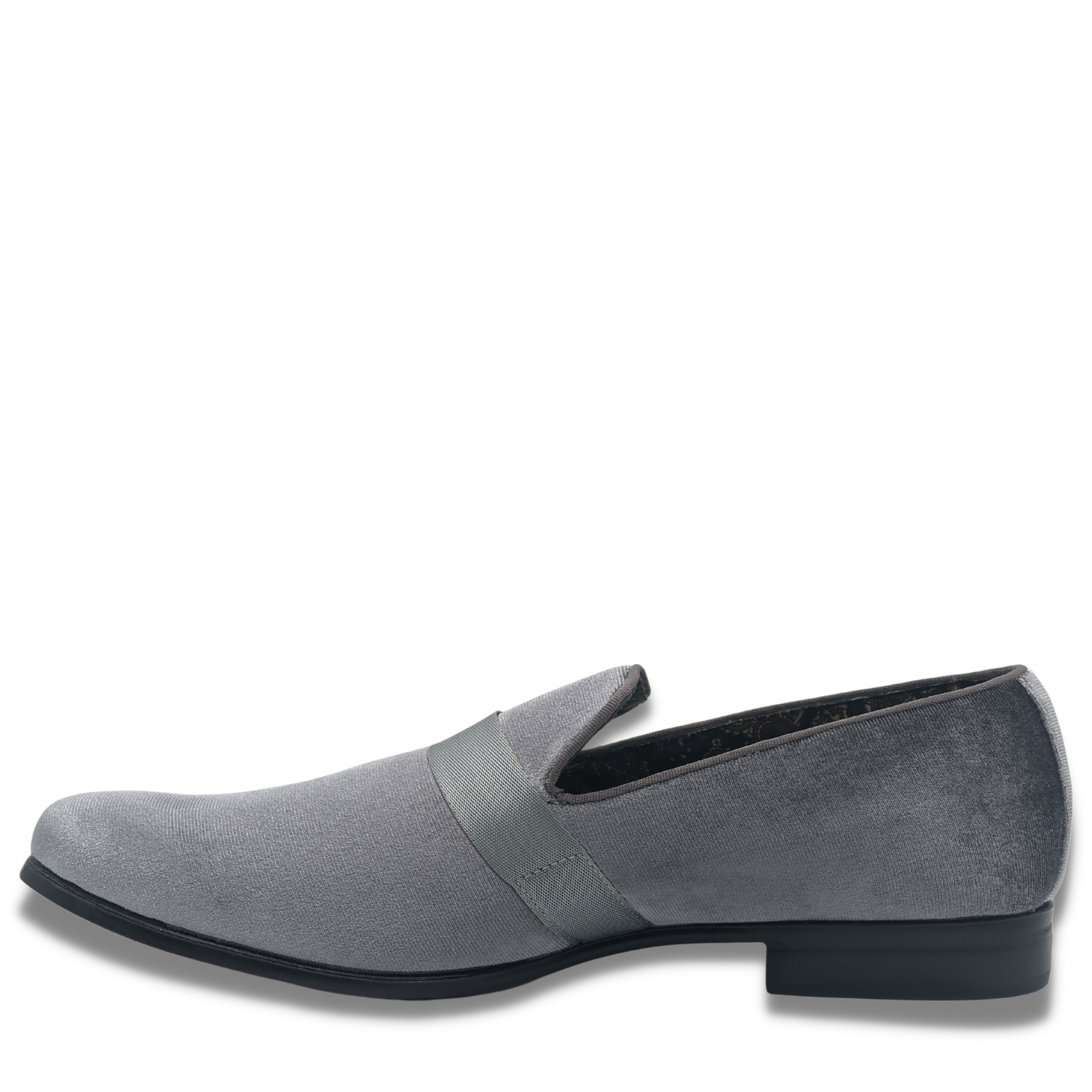 Men's Solid Velvet Grey Fashion Shoes S91 10