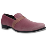 Men's Solid Velvet Pink Fashion Shoes S91