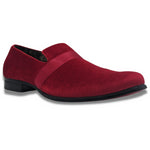 Men's Solid Velvet Red Fashion Shoes S91