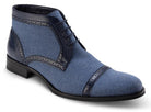 Montique Men's Fashion Boots Shoes Blue SD-01 - Suits & More
