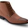 Montique Men's Fashion Boots Shoes Cognac SD-02