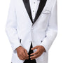White Two Button Classic Fit Tuxedo-EJ Samuel TUX109