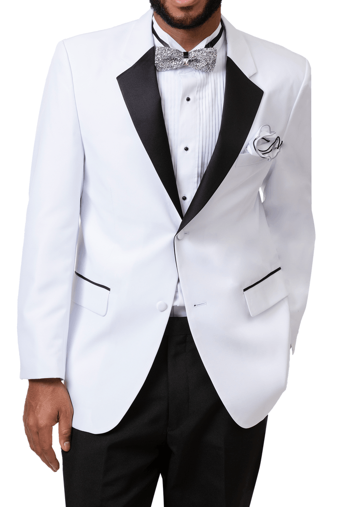 White Two Button Classic Long Fit Tuxedo