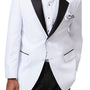 White Two Button Classic Long Fit Tuxedo-EJ Samuel TUX112